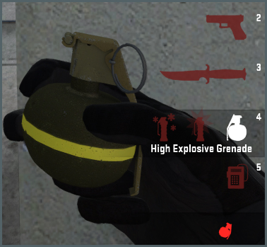 Frag Grenade Display